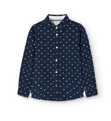 Boboli детская рубашка 738019*9347, тёмно-синий /белый 8445470387091 цена и информация | Рубашки для мальчиков | kaup24.ee