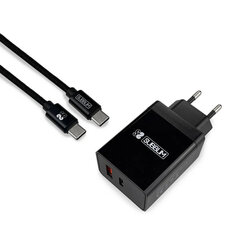 Сетевое зарядное устройство + Кабель USB A — USB C Subblim SUB-CHG-3WPD02 цена и информация | Зарядные устройства для телефонов | kaup24.ee