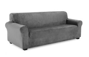 Чехол на диван бархатный серый 190-230см da70 цена и информация | Чехлы для мебели | kaup24.ee