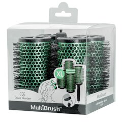 Olivia Garden MultiBrush Set 4 x 56 mm juuksehari hind ja info | Juukseharjad, kammid, juuksuri käärid | kaup24.ee