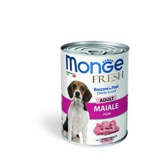 Monge Fresh täiskasvanud koertele sealihaga, 400g цена и информация | Консервы для собак | kaup24.ee