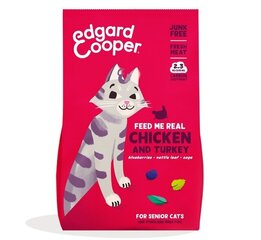 Edgard & Cooper для кошек старшего возраста с мясом курицы и индейки, 2 кг цена и информация | Сухой корм для кошек | kaup24.ee