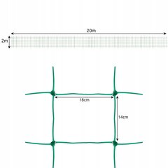 Taimede tugirest, 2x20m hind ja info | Hooldusvahendid taimedele | kaup24.ee