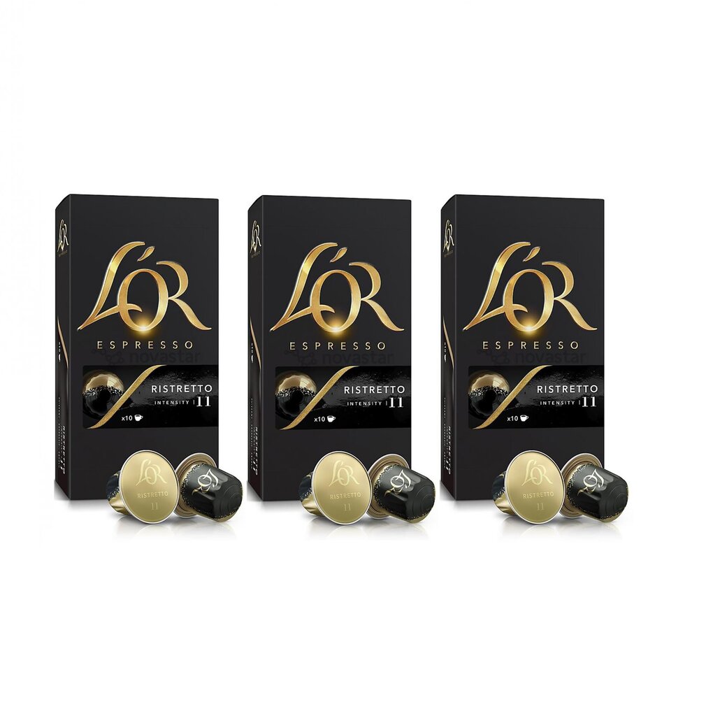 Kohvikapslid L'Or Ristretto, Nespresso® kohvimasinale, 3 x 10tk цена и информация | Kohv, kakao | kaup24.ee