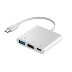 Splitter Hub 5in1 adapter Type-C / USB3.0 / HDMI 4k / PD / USB2.0 hind ja info | USB jagajad, adapterid | kaup24.ee