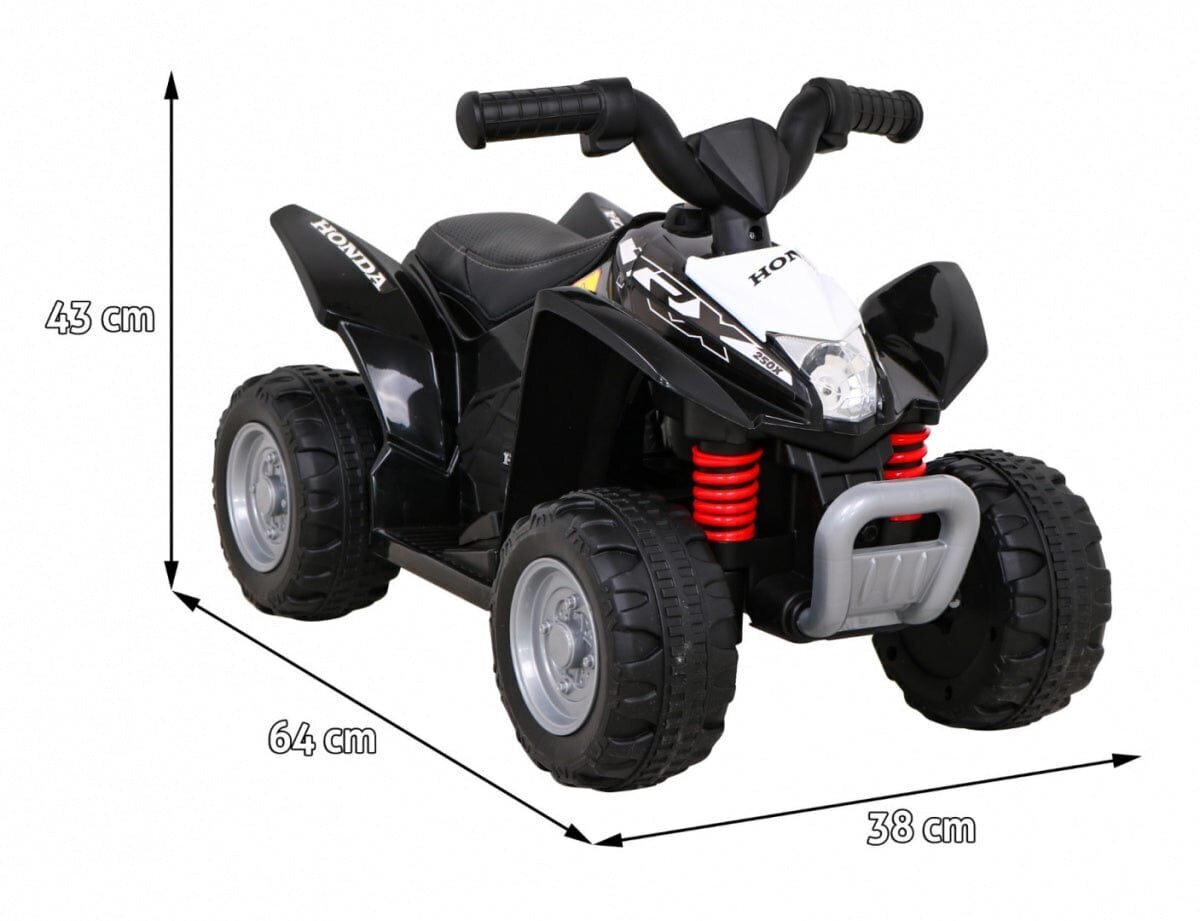 Laste elektriline neljarattaline Honda 250X TRX, must цена и информация | Laste elektriautod | kaup24.ee