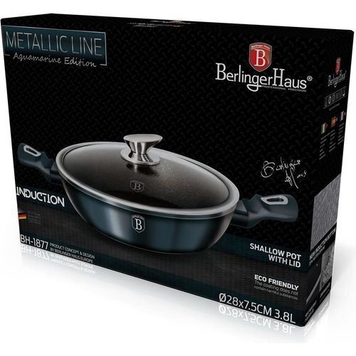 Berlinger Haus Metallic Line Aquamarine pott, 3,8 l цена и информация | Potid ja kiirkeedupotid | kaup24.ee