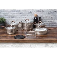 Kaantega pottide komplekt Blaumann Gourmet Line, 13-osaline цена и информация | Кастрюли, скороварки | kaup24.ee