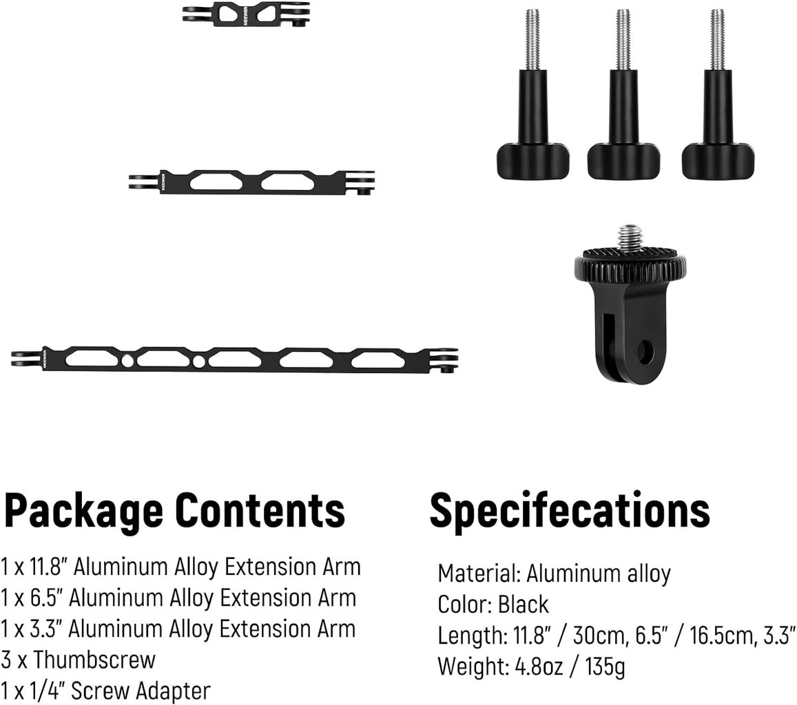 Neewer Extention Arm Kit hind ja info | Videokaamerate lisatarvikud | kaup24.ee