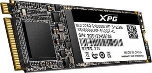 ADATA 512ГБ M.2 PCIe NVMe XPG SX6000 Lite цена и информация | Внутренние жёсткие диски (HDD, SSD, Hybrid) | kaup24.ee