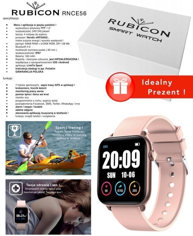 Rubicon RNCE56 Blue hind ja info | Nutikellad (smartwatch) | kaup24.ee