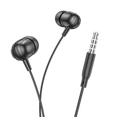 Borofone Earphones BM77 Ascending with microphone black цена и информация | Наушники | kaup24.ee