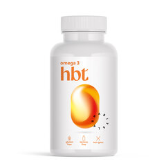 HBT Omega 3, 2000 мг рыбьего жира северных морей, 660 мг EPA и 440 мг DHA на порцию, 60 капсул в капсулах без глютена и лактозы цена и информация | Витамины, пищевые добавки, препараты для хорошего самочувствия | kaup24.ee