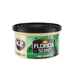 K2 FLORIDA SCENT PURE GREEN TEA 42г - освежитель воздуха в банке цена и информация | Освежители воздуха для салона | kaup24.ee