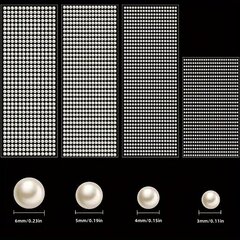 '900 tk. / 750 tk. / 646 tk. / 504 tk. Säravad kleebised pärliga kleebised näole, juustele, küüntele ja isetegemiseks, 4 suuruses lamedad pärlid, ilu- ja kodukaunistus' hind ja info | Aplikatsioonid, dekoratsioonid, kleebised | kaup24.ee