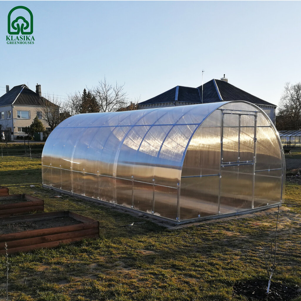 Kaarkasvuhoone KLASIKA TUBE 24 m² (3x8 m) hind ja info | Kasvuhooned | kaup24.ee