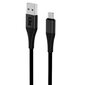 iLike ICM01 Vastupidav TPE USB Micro USB Universaalne Laadija ja Andmekaabel 1m Must цена и информация | Mobiiltelefonide kaablid | kaup24.ee