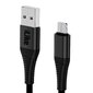 iLike ICM01 Vastupidav TPE USB Micro USB Universaalne Laadija ja Andmekaabel 1m Must цена и информация | Mobiiltelefonide kaablid | kaup24.ee