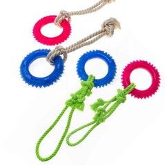 Игрушка для питомца COMFY ROBBI RING PINK +KOLOR ROPE цена и информация | Игрушки для собак | kaup24.ee