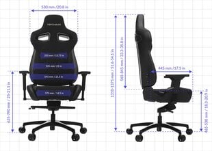 игровое, офисное кресло - синий цена и информация | Офисные кресла | kaup24.ee