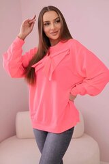 puuvillane kaarega pluus pink neon kesi-27982-U hind ja info | Naiste pluusid, särgid | kaup24.ee