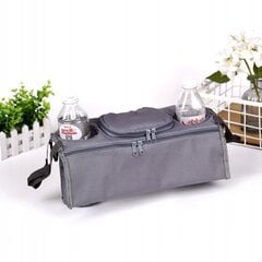 CHILD WALKER ORGANISER Holder Bottle Bag Double WIDE Grey цена и информация | Аксессуары для колясок | kaup24.ee