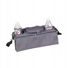 CHILD WALKER ORGANISER Holder Bottle Bag Double WIDE Grey цена и информация | Аксессуары для колясок | kaup24.ee