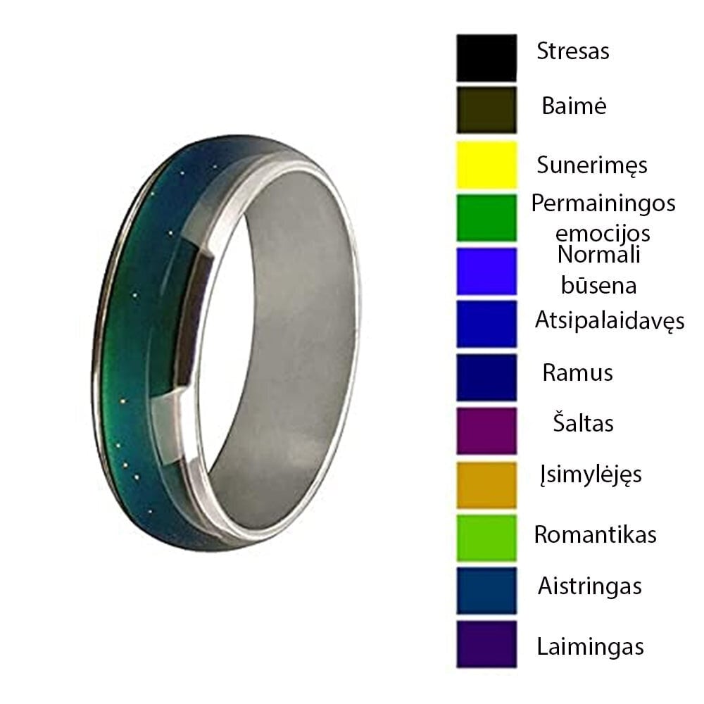 Värvimuutev rõngas - 6 StoreGD цена и информация | Sõrmused | kaup24.ee