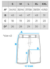 Lühikesed püksid mehed Ombre W528 hind ja info | Meeste lühikesed püksid | kaup24.ee