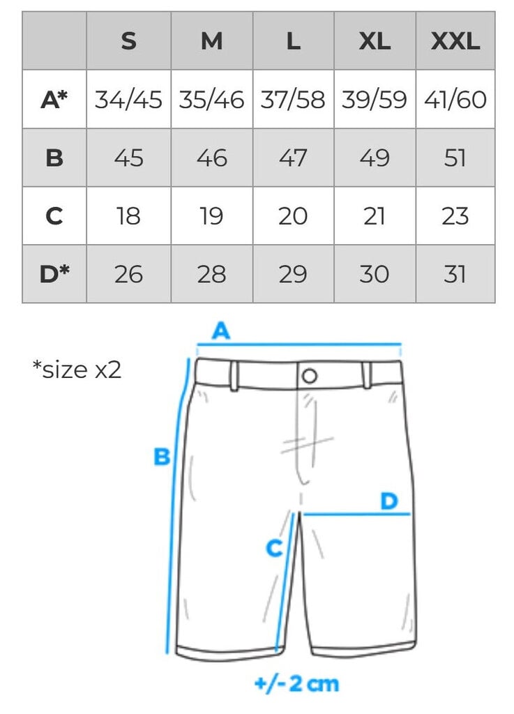 Lühikesed püksid mehed Ombre W528 цена и информация | Meeste lühikesed püksid | kaup24.ee