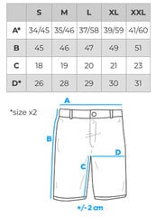 Lühikesed püksid mehed Ombre W528 hind ja info | Meeste lühikesed püksid | kaup24.ee