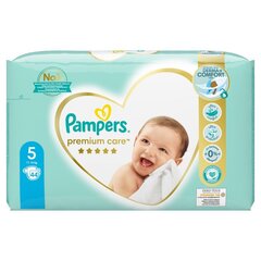 Подгузники PAMPERS Premium Care 5 размер, 44 шт. цена и информация | Подгузники | kaup24.ee