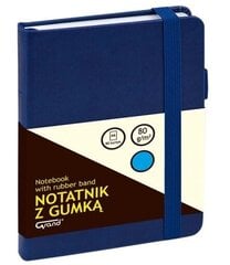 A6 märkmik, lühike kummiga, sügavsinine hind ja info | Vihikud, märkmikud ja paberikaubad | kaup24.ee