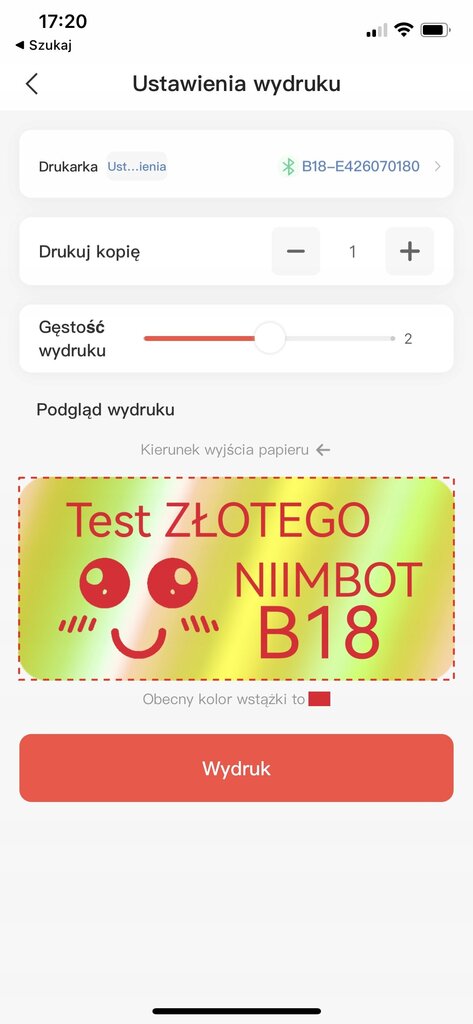 .NIIMBOT TERMOTRANSFER lindi B18 jaoks Punane цена и информация | Vihikud, märkmikud ja paberikaubad | kaup24.ee