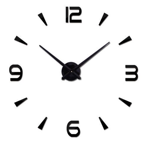 Seinakell suur 80-120cm must 4 numbrit LuxureWallClock цена и информация | Kellad | kaup24.ee