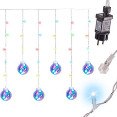 Светодиодные шторные светильники подвесные шары 3 м 108LED разноцветные  StoreGD цена и информация | Декорации | kaup24.ee