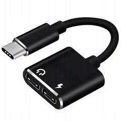 CO2 ADAPTER 2X USB-C ADAPTER USB TYPE C KAABEL SAMSUNG APPLE XIAOMI KOOS DACIGA hind ja info | USB jagajad, adapterid | kaup24.ee