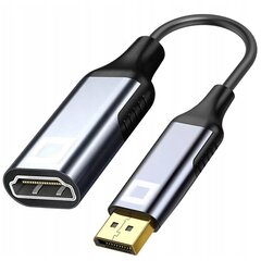 CO2 АДАПТЕР DISPLAYPORT TO HDMI 2.0 CABLE DP - HDMI FHD 240HZ 4K 60HZ HDR цена и информация | Адаптеры и USB-hub | kaup24.ee