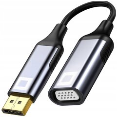 CO2 DISPLAYPORT TO VGA ADAPTERI KAABEL KONVERTER FULL HD 60HZ hind ja info | USB jagajad, adapterid | kaup24.ee