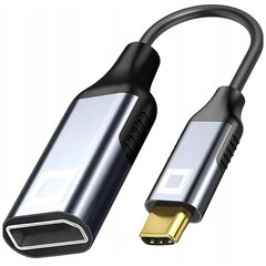 CO2 АДАПТЕР USB-C DISPLAY PORT 1.4 КАБЕЛЬНЫЙ АДАПТЕР USB TYPE C DP 8K 60HZ цена и информация | Адаптеры и USB-hub | kaup24.ee