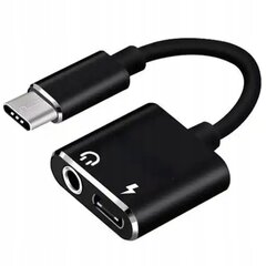 CO2 ADAPTER USB-C MINI JACK 3.5MM ADAPTER AUX KAABEL SAMSUNGI ÕUNALE KOOS DACIGA hind ja info | USB jagajad, adapterid | kaup24.ee