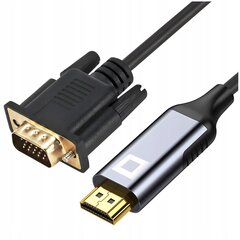 CO2 HDMI KAABEL - VGA ADAPTER KONVERTER FULL HD 1080P 60HZ 2M hind ja info | Videokaamerate lisatarvikud | kaup24.ee