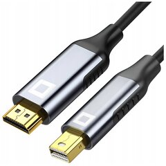 CO2 MINI DISPLAYPORT HDMI 2.0 KAABEL MINI DP HD 240HZ 4K 60HZ HDR 1M hind ja info | Videokaamerate lisatarvikud | kaup24.ee