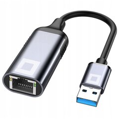 CO2 АДАПТЕР USB-A ETHERNET АДАПТЕР СЕТЕВАЯ КАРТА LAN GIGABIT RJ45 1000MBPS цена и информация | Адаптеры и USB-hub | kaup24.ee