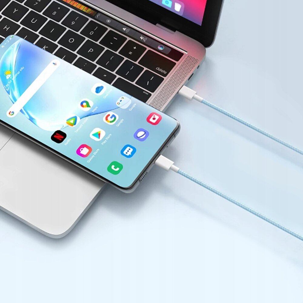 CO2 LAADIJA USB-C KIIRLAADIMISKAABEL USB TÜÜP C IPHONE 15 1M ROHELINE hind ja info | Mobiiltelefonide laadijad | kaup24.ee