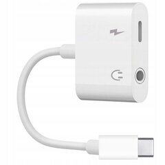 CO2 АДАПТЕР USB-C МИНИДЖЕК 3,5 ММ АДАПТЕР AUX КАБЕЛЬ ДЛЯ SAMSUNG APPLE С DAC цена и информация | Адаптеры и USB-hub | kaup24.ee