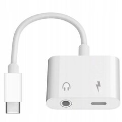 CO2 АДАПТЕР USB-C МИНИДЖЕК 3,5 ММ АДАПТЕР AUX КАБЕЛЬ ДЛЯ SAMSUNG APPLE С DAC цена и информация | Адаптеры и USB-hub | kaup24.ee