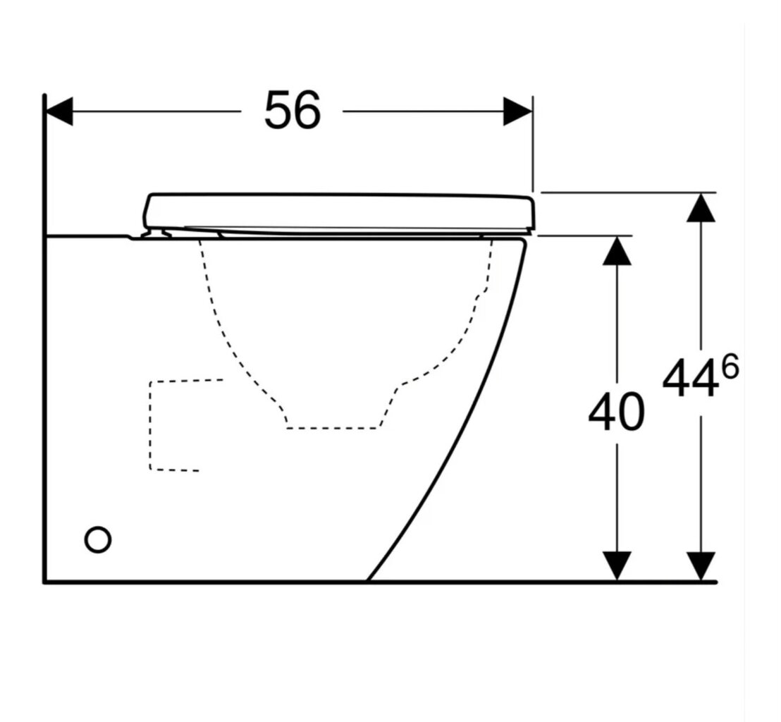 GEBERIT 500.828.00.1 ICONseisev tualettruum hind ja info | WС-potid | kaup24.ee