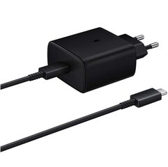 Samsung 45w Adapter with Cable Kit цена и информация | Зарядные устройства для телефонов | kaup24.ee