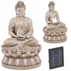 Aiakaskaadi päikesepurskkaev LED-valgustusega buddha 2 W цена и информация | Декорации для сада | kaup24.ee